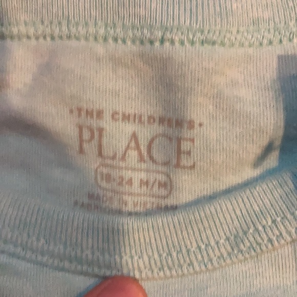 NWT 18-24M The Children’s Place Birthday shirt. Light green brand new - Picture 3 of 5